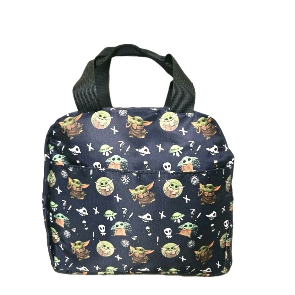Anime Cartoon Print Grogu - Baby Yoda Insulated Lunch Bag Cooler Tote Kids New